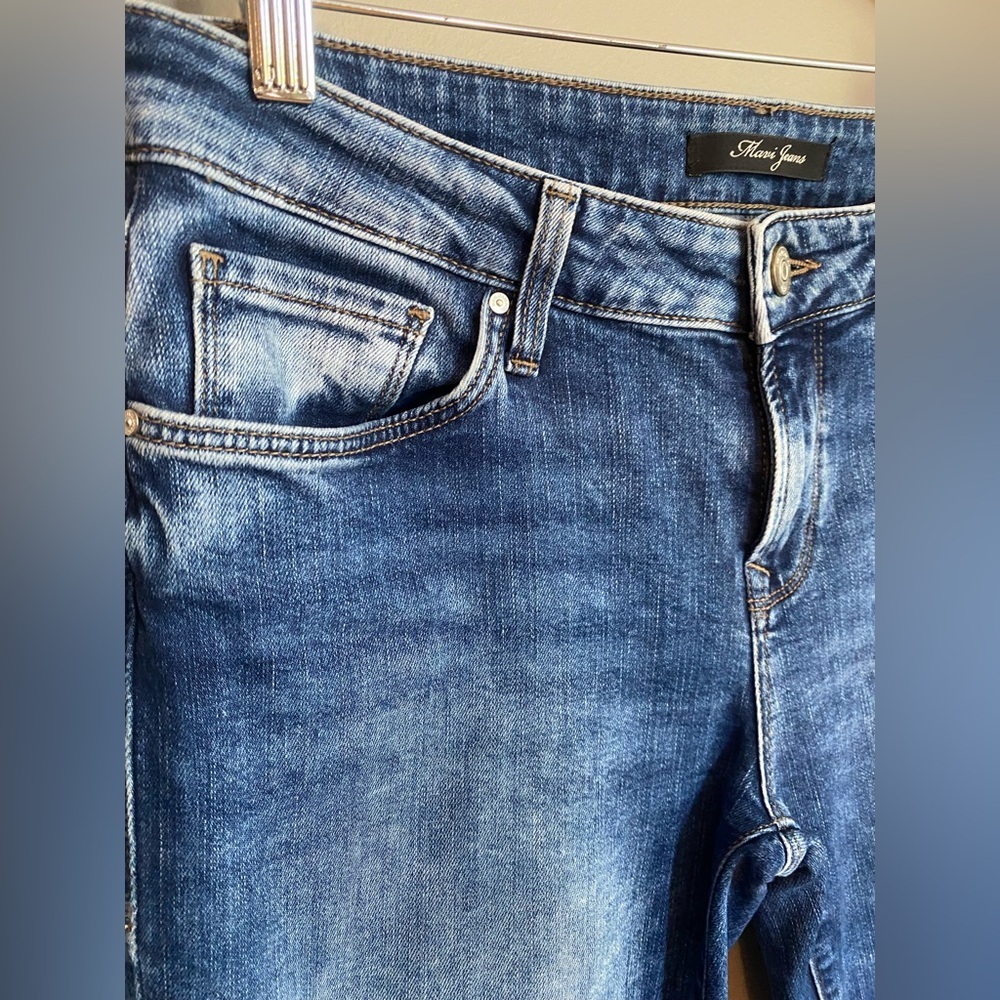 Mavi Jeans Distressed Ripped Cropped Zip Up Size 28 - Picture 3 of 12